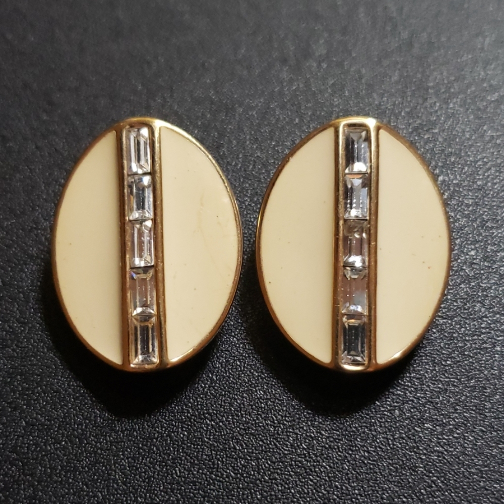 Vintage Swarovski clip earrings,  circa 1980s